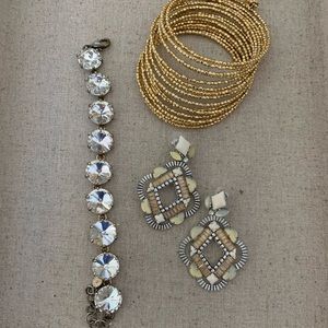 Stella & Dot Earrings and Bracelet Bundle